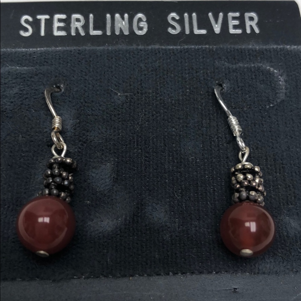 Barse Sterling Silver Earring New Brown